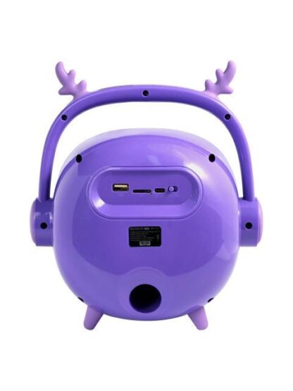 BOCINA VORAGO BSP205 BLUETOOTH - MSD - USB - 3.5MM MICROFONO CON MODOS DE VOZ COLOR PURPURA - Image 5