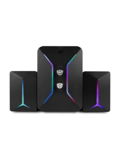 BOCINA VORAGO START THE GAME 2.1 ALAMBRICO USB 3.5MM NEGRO - RGB SPK-250 - Image 2