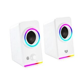 BOCINAS 2.0 GAMER GLIMM STYLE BG565 BALAM RUSH CONEXION BLUETOOTH-AUXILIAR CONTROLADOR TOUCH ILUMINACION LED 3 MODOS 10W RMS. SONIDO ESTEREO ALIMENTACI