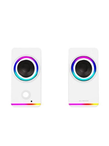 BOCINAS 2.0 GAMER GLIMM STYLE BG565 BALAM RUSH CONEXION BLUETOOTH-AUXILIAR CONTROLADOR TOUCH ILUMINACION LED 3 MODOS 10W RMS. SONIDO ESTEREO ALIMENTACI - Image 2