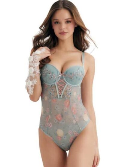 BODY BORDADO VERDE LOVE TO LOUNGE - Image 3
