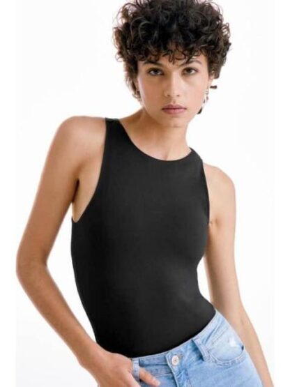 BODY LISO SIN MANGA NEGRO HOLLY LAND