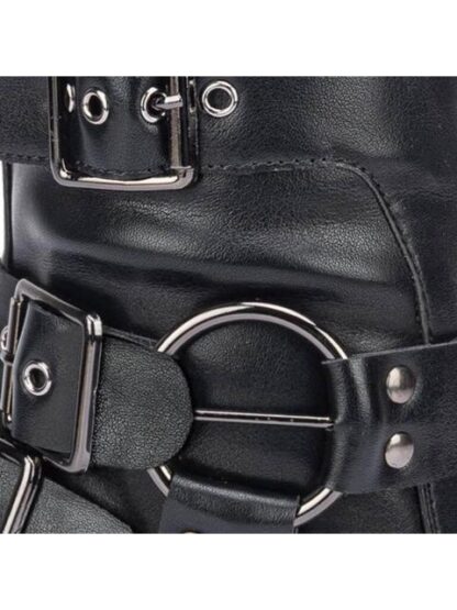 BOTA ALTA CON HEBILLAS NEGRO THALIA SODI - Image 6