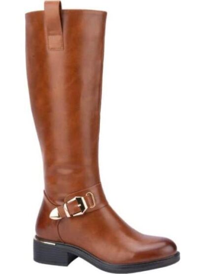 BOTA ALTA HEBILLA METALICA COGNAC TIERRA BENDITA - Image 2