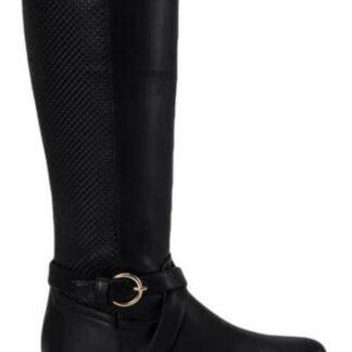 BOTA ALTA HEBILLA METALICA NEGRO TIERRA BENDITA