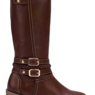 BOTA ALTA HEBILLAS COGNAC TROPICANA N