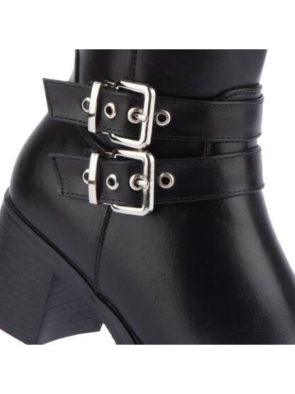 BOTA ALTA HEBILLAS METALICA NEGRO TIERRA BENDITA - Image 6
