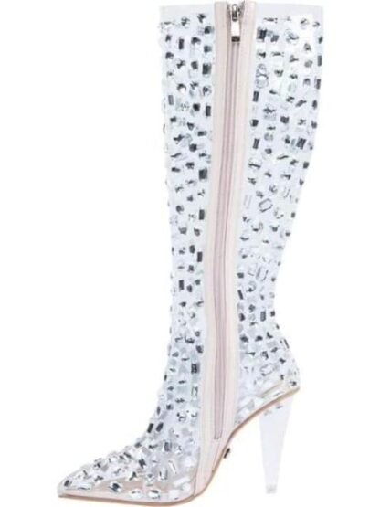 BOTA ALTA MICA CON PEDRERIA NEUTRAL THALIA SODI - Image 4