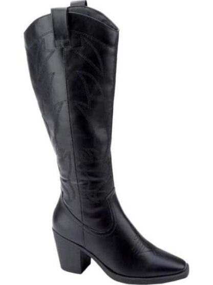 BOTA ALTA TEXANA BORDADA NEGRO TIERRA BENDITA - Image 2
