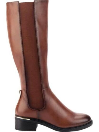 BOTA ALTA TUBO ELASTICO COGNAC GOODYEAR