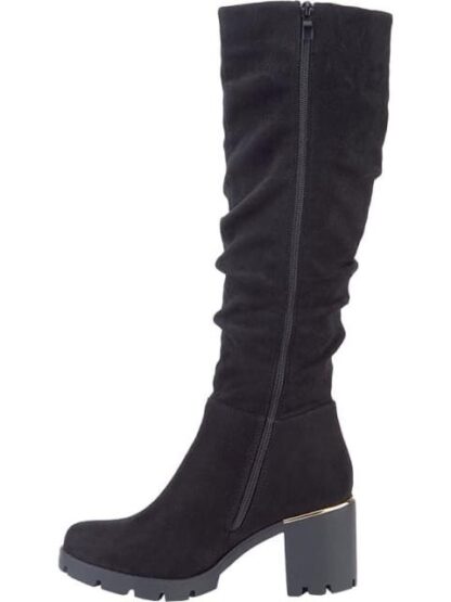 BOTA ALTA TUBO ARRUGADO SUELA TRACK NEGRO VI LINE - Image 4