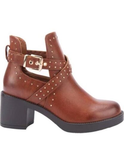 BOTA CASUAL CON ESTOPEROLES COGNAC TIERRA BENDITA