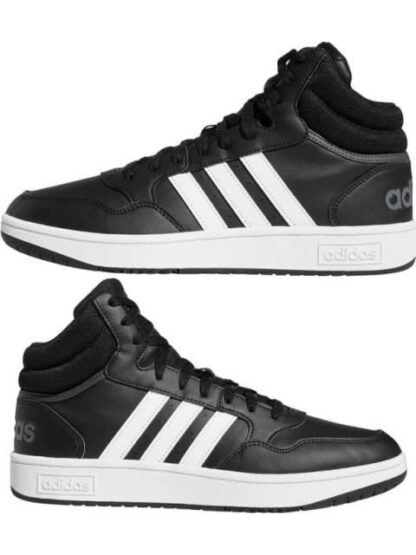 TENIS BOTA HOOPS 3 0 MID NEGRO ADIDAS - Image 5