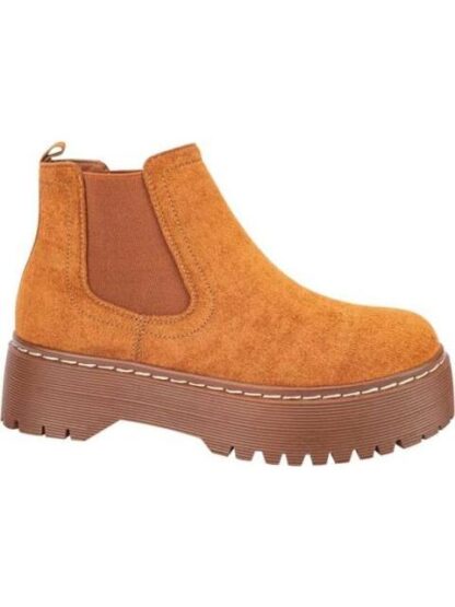 BOTA CHELSEA CON PLATAFORMA CAMEL GOODYEAR - Image 2