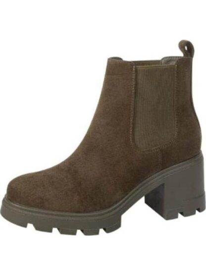 BOTA CHELSEA SUELA TRACK VERDE OLIVO TIERRA BENDITA