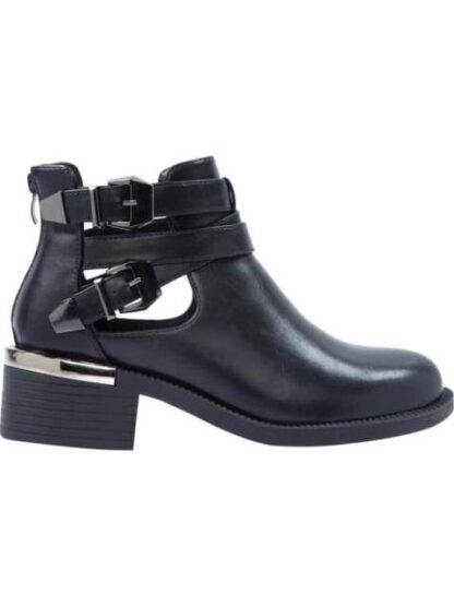 BOTA CON ABERTURA SUELA TRACK NEGRO TIERRA BENDITA