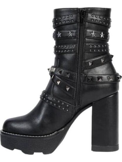 BOTA CON ESTOPEROLES PLATAFORMA TRACK NEGRO BELINDA PEREGRIN - Image 5