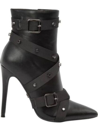BOTA CON ESTOPEROLES TACON ALTO NEGRO THALIA SODI