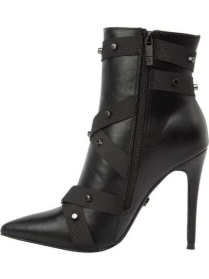 BOTA CON ESTOPEROLES TACON ALTO NEGRO THALIA SODI - Image 5