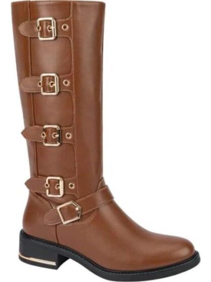 BOTA CON HEBILLAS COGNAC TIERRA BENDITA - Image 2