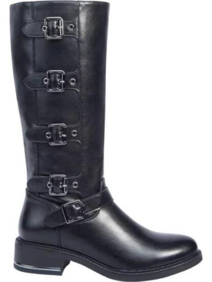 BOTA CON HEBILLAS TACON BAJO NEGRO TIERRA BENDITA