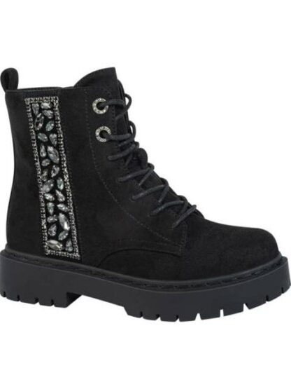 BOTA CON PEDRERIA NEGRO VIVIS SHOES KIDS - Image 2