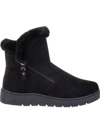 BOTA CONFORT FORRO PELUCHE NEGRO SHOSH