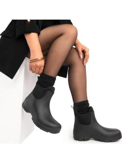 BOTA DE LLUVIA SUELA TRACK NEGRO GREEN BOX