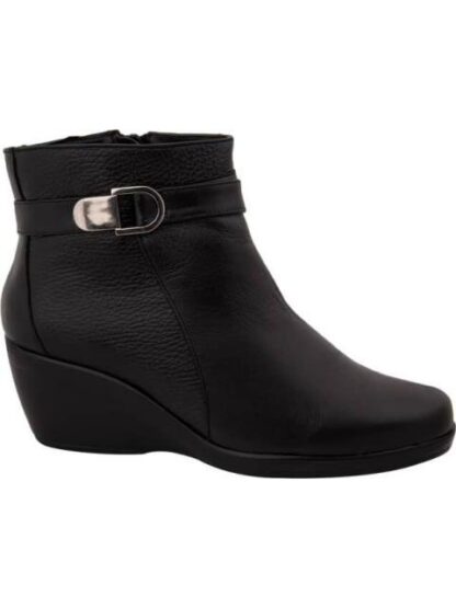 BOTA DE PIEL NEGRO SHOSH CONFORT