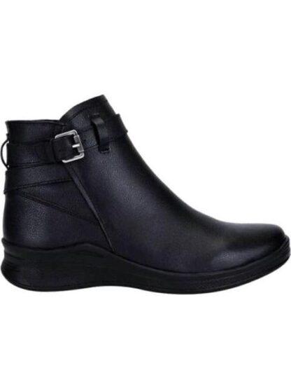 BOTA DE PIEL PISO NEGRO SHOSH CONFORT