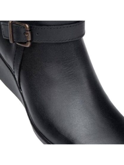 BOTA DE PIEL TACON DE CUÑA NEGRO SHOSH - Image 6