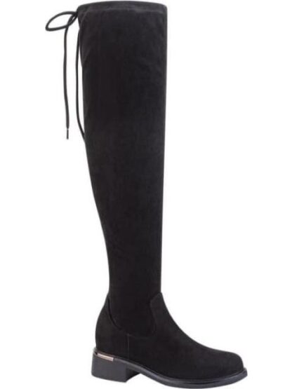 BOTA EXTRA LARGA ANTE STRETCH TACON PLACA NEGRO TIERRA BENDITA - Image 2