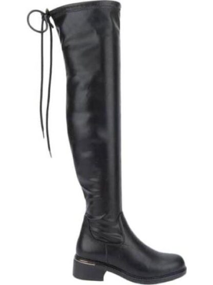 BOTA EXTRA LARGA STRETCH NEGRO TIERRA BENDITA