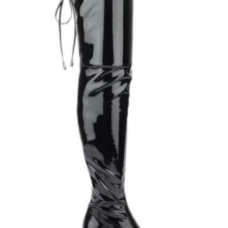 BOTA EXTRA LARGA STRETCH NEGRO YAELI