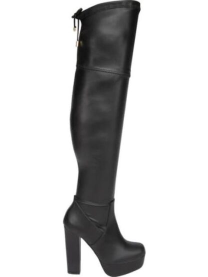 BOTA EXTRA LARGA STRETCH NEGRO YAELI FASHION