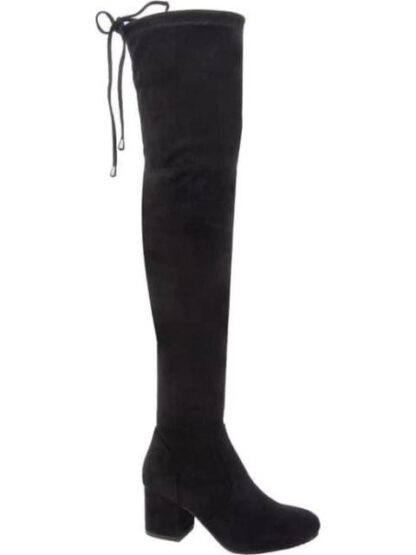 BOTA EXTRA LARGA TACON ANCHO NEGRO YAELI - Image 2
