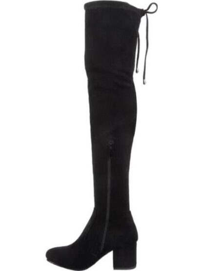 BOTA EXTRA LARGA TACON ANCHO NEGRO YAELI - Image 5