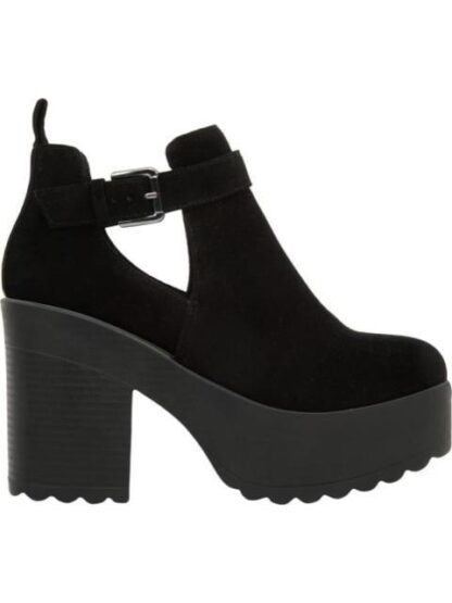 BOTA GAMUZA CON PLATAFORMA NEGRO TIERRA BENDITA