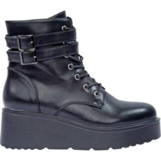 BOTA HEBILLAS CON PLATAFORMA NEGRO VI LINE