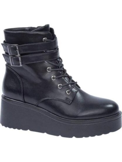 BOTA HEBILLAS CON PLATAFORMA NEGRO VI LINE - Image 2