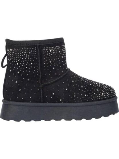 BOTA INVERNAL CON PEDRERIA NEGRO VIVIS SHOES KIDS