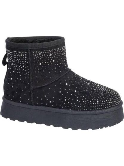 BOTA INVERNAL CON PEDRERIA NEGRO VIVIS SHOES KIDS - Image 2