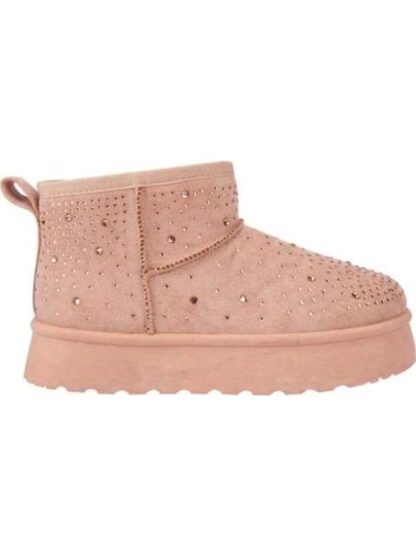 BOTA INVERNAL CON PEDRERIA ROSA VIVIS SHOES KIDS