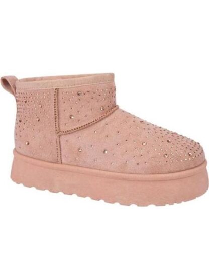 BOTA INVERNAL CON PEDRERIA ROSA VIVIS SHOES KIDS - Image 2