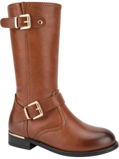 BOTA LARGA HEBILLAS COGNAC VIVIS SHOES KIDS - Image 2