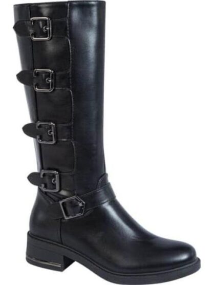 BOTA LARGA HEBILLAS NEGRO VIVIS SHOES KIDS - Image 2
