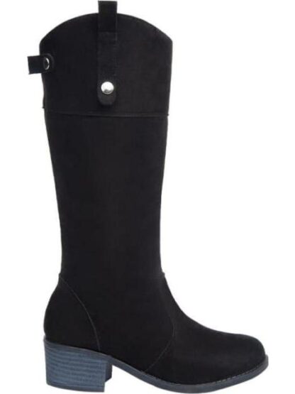 BOTA LARGA TACON BAJO NEGRO TROPICANA N