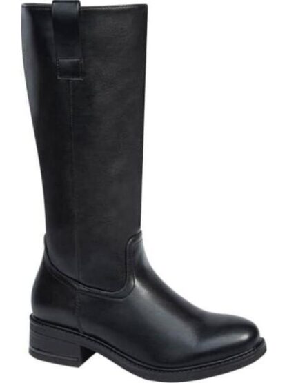 BOTA LARGA TACON BAJO NEGRO VIVIS SHOES KIDS - Image 2