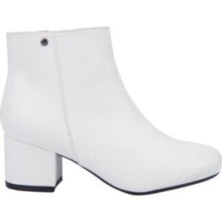 BOTA LISA TACON CUADRADO BLANCO YAELI