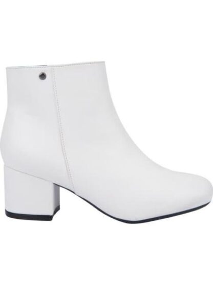 BOTA LISA TACON CUADRADO BLANCO YAELI